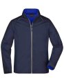 Heren Softshell jas Daiber JN1122 Navy-Royal Blue